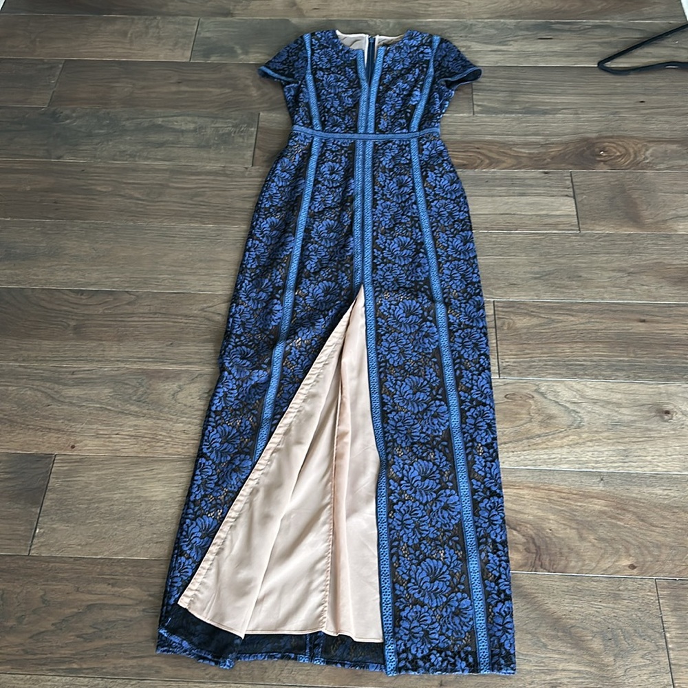 BCBGMaxAzria Cailean Midnight Blue Lace Dress - Picture 7 of 15